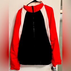 Vintage Christian Dior XL full zipper windbreaker jacket.